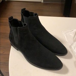 Chelsea boot black faux suede size 13